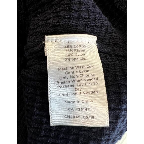 TALBOTS 1X Red White Blue Sweater Cardigan 4th of July USA Anniversary Patriotic - Picture 8 of 9